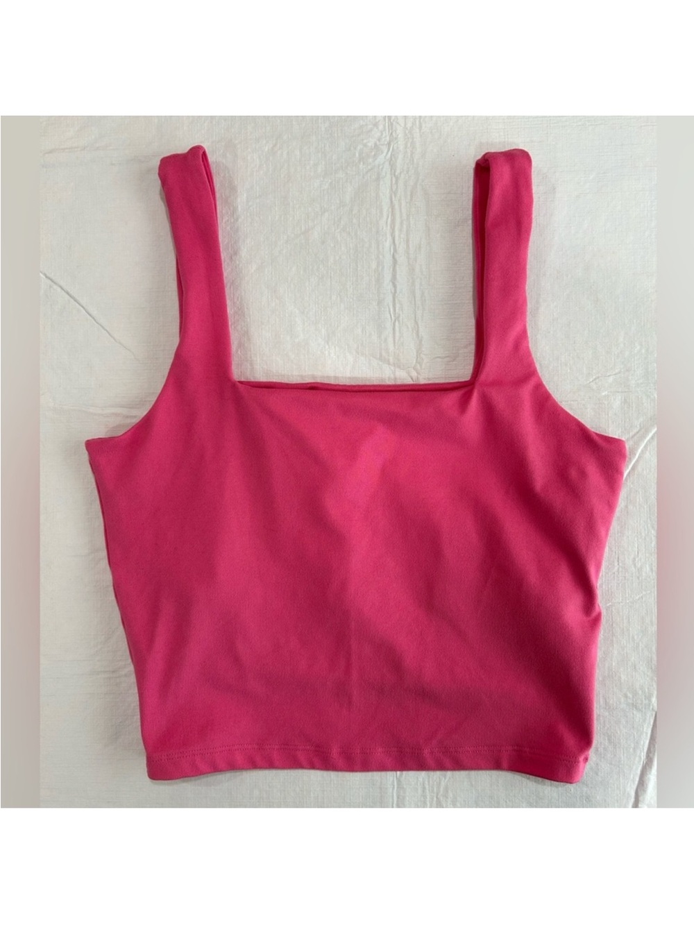 Hollister Pink Square-Neck Tank Top